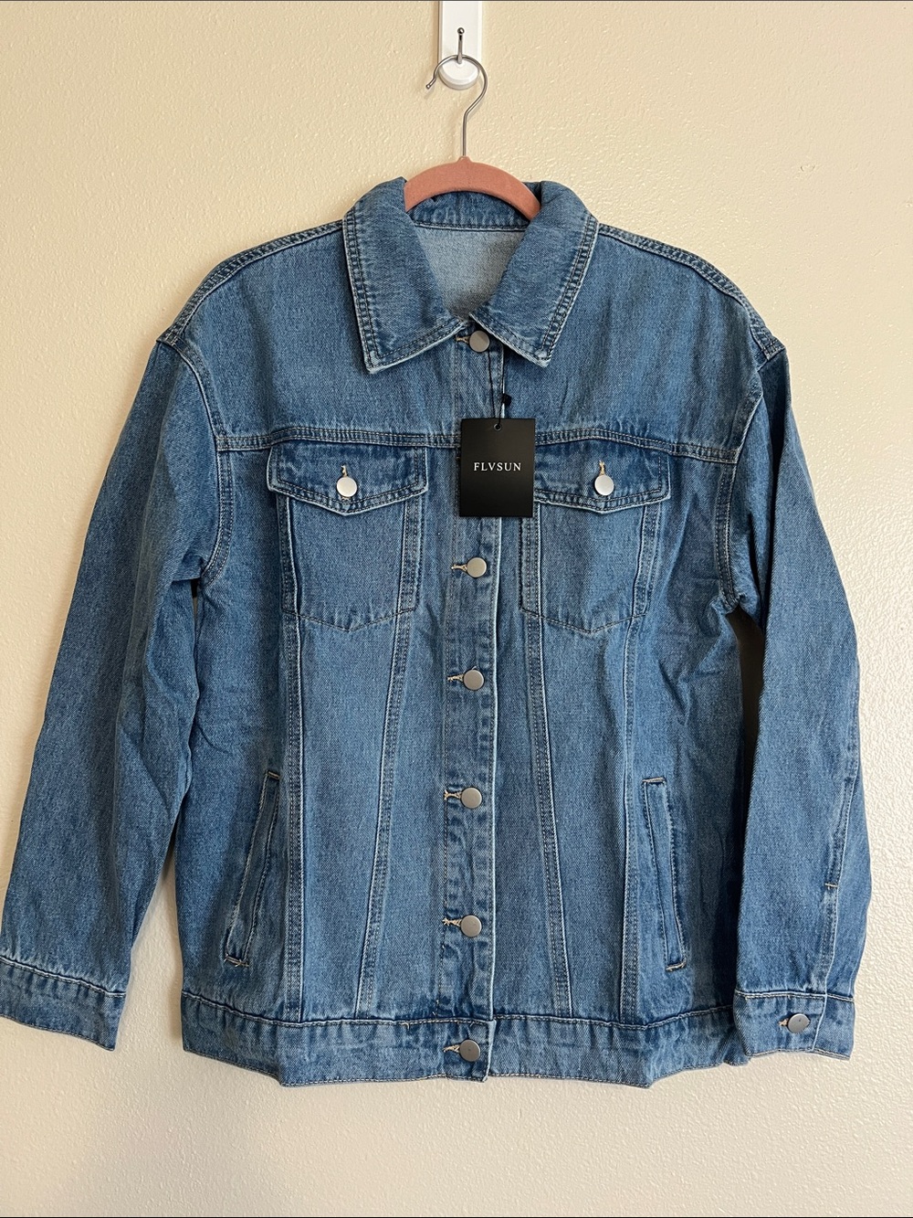 FLVSUN Classic Blue Denim Jacket